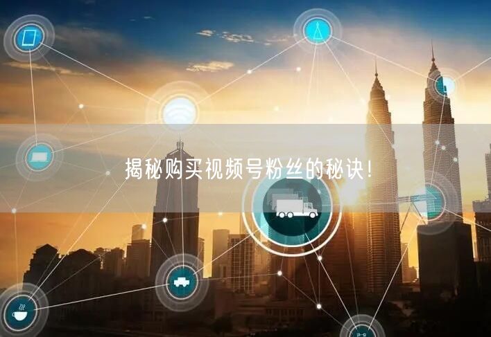 揭秘购买视频号粉丝的秘诀！