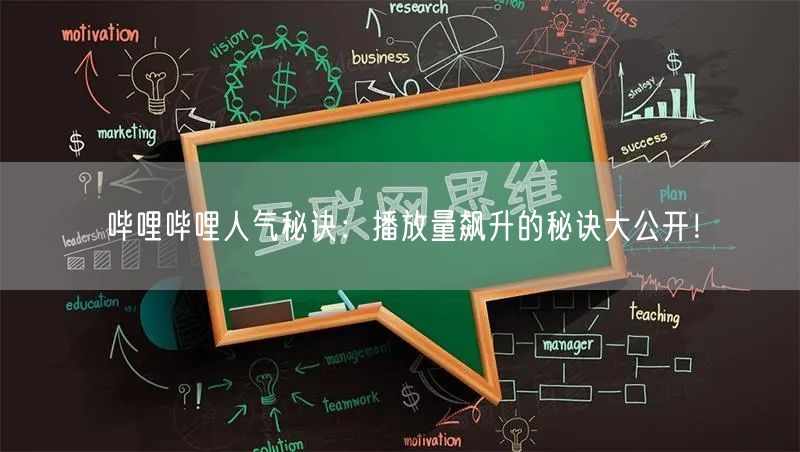 哔哩哔哩人气秘诀：播放量飙升的秘诀大公开！