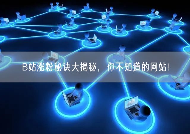 B站涨粉秘诀大揭秘，你不知道的网站！