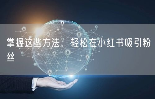 掌握这些方法，轻松在小红书吸引粉丝